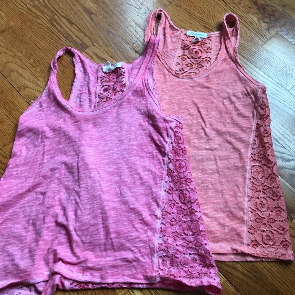 Aeropostale  Lace Panel Tank Tops (Bundle of 2) - Picture 8 of 8